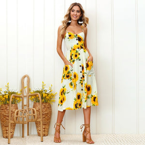 Floral Print Summer Dress