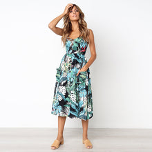 Load image into Gallery viewer, Floral Print Summer Dress