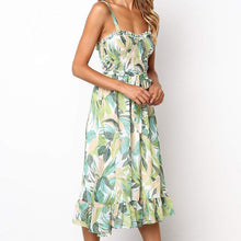 Load image into Gallery viewer, Long Cotton Midi Summer Dress