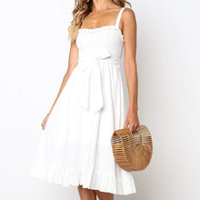 Load image into Gallery viewer, Long Cotton Midi Summer Dress