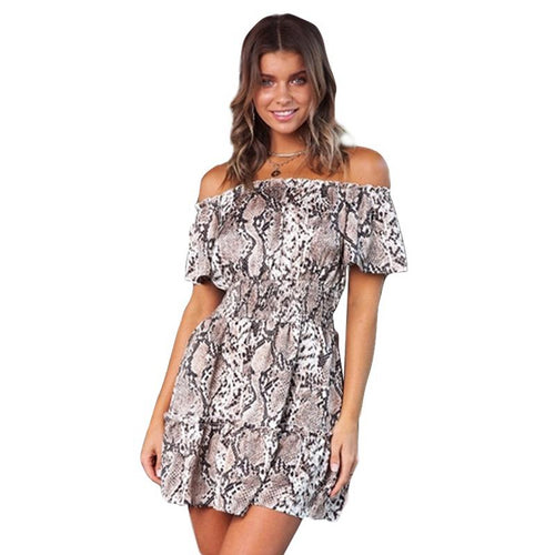 Sexy Off Shoulder Ruffles Dresses